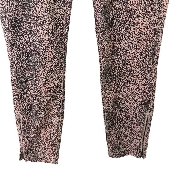 Joie Women's Moto Cargo Skinny Animal Print Blush Pink Pants Size 30 - Picture 6 of 12